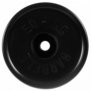 Диск для штанги 50кг d=50мм евро-классик черный MB-PltBE-50 MB Barbell