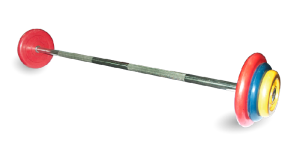 Штанга неразборная 45 кг d=25мм цветная MB-BarMW-C45 MB Barbell