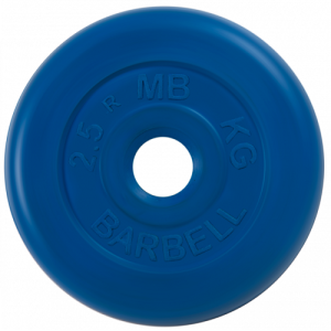 Диск для штанги 2,5кг d=31мм синий MB-PltC31-2,5 MB Barbell