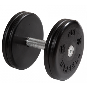 Гантель неразборная с вращающейся ручкой классик 14кг MB-FdbEM-B14 MB Barbell