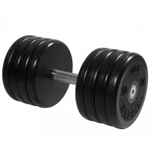 Гантель неразборная с вращающейся ручкой классик 48кг MB-FdbEM-B48 MB Barbell
