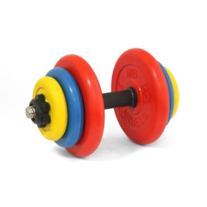 Гантель разборная цветная 19,4кг d=30 мм MB-FdbMd30-St19,4 MB Barbell