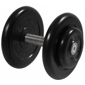 Гантель неразборная с вращающейся ручкой профи 13,5кг MB-FdbM-B13,5 MB Barbell